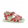 Sandalias para niños pequeños 53c charol rojo satinado