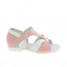 Sandalias para niños pequeños 09c rosa+blanco