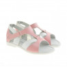 Sandalias para niños pequeños 09c rosa+blanco