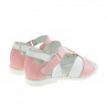 Sandalias para niños pequeños 09c rosa+blanco