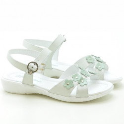 Sandalias para niños 523 blanco+verde claro