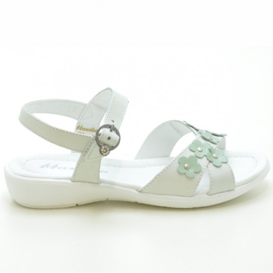 Sandalias para niños 523 blanco+verde claro
