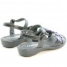 Sandalias para niños 523 charol negro+violeta