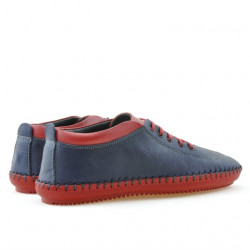Mocasines hombre 864 índigo+rojo