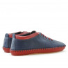 Mocasines hombre 864 índigo+rojo