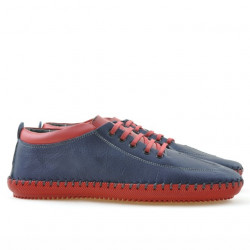 Mocasines hombre 864 índigo+rojo