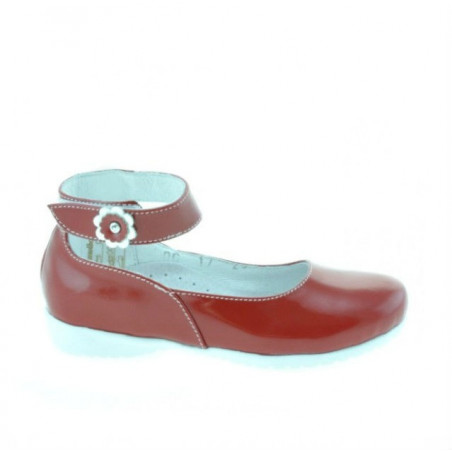 Zapatos para niños pequeños 17c charol rojo