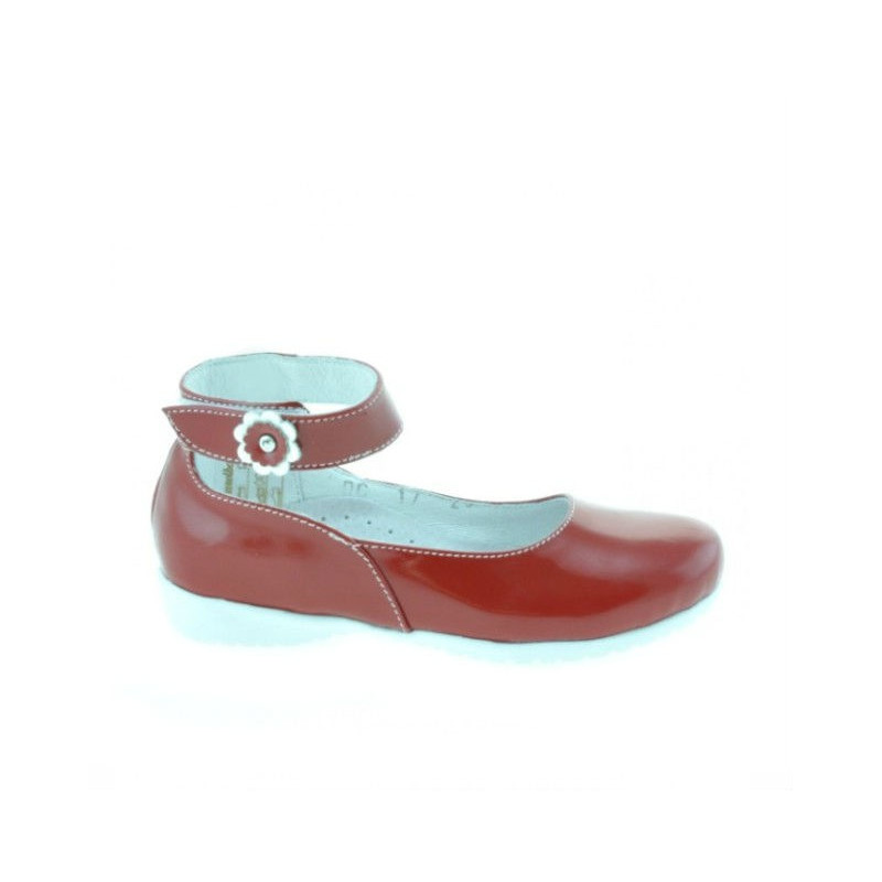 Zapatos para niños pequeños 17c charol rojo