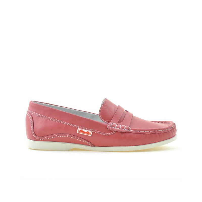 Mocasines de mujer 661 rojo coral