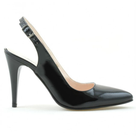 Sandalias de mujer 1249 charol negro