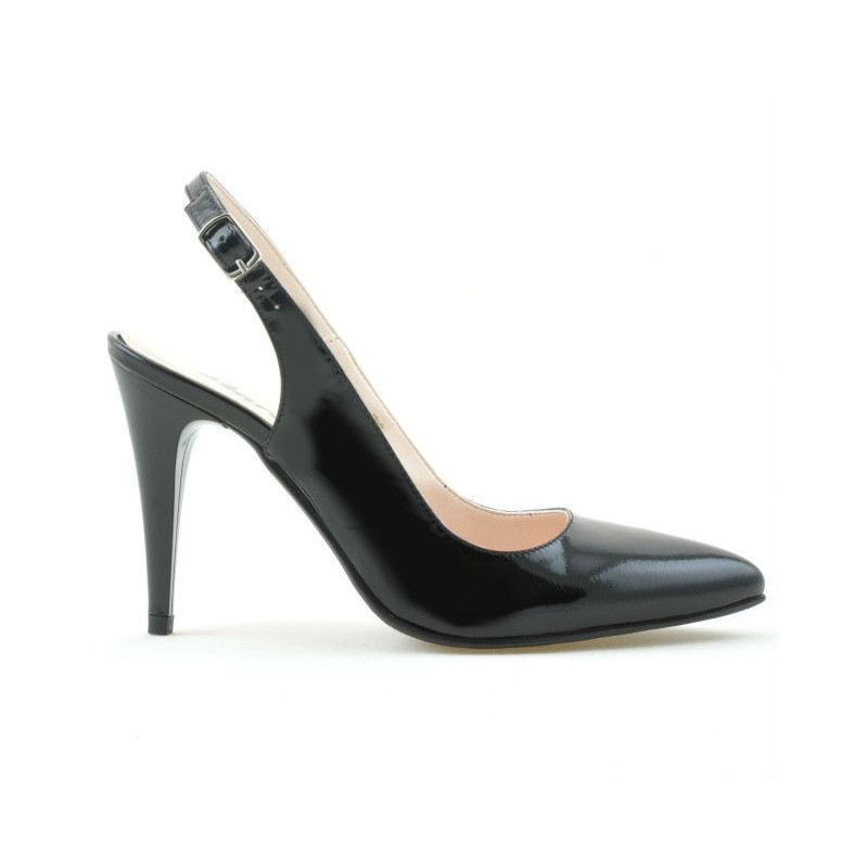Sandalias de mujer 1249 charol negro