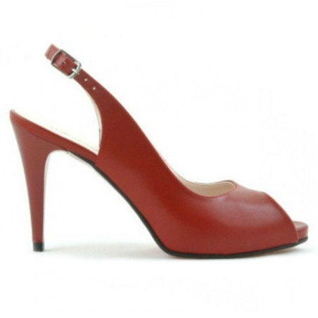 Sandalias de dama 1250 rojo