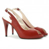 Sandalias de dama 1250 rojo