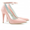 Zapatos elegantes de mujer 1247 charol rosa