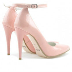 Zapatos elegantes de mujer 1247 charol rosa