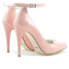 Zapatos elegantes de mujer 1247 charol rosa