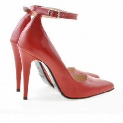Zapatos elegantes mujer 1247 charol rojo