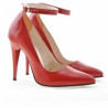 Zapatos elegantes mujer 1247 charol rojo