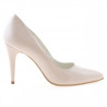 Zapatos elegantes de mujer 1246 charol marfil