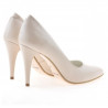 Zapatos elegantes de mujer 1246 charol marfil