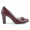 Zapatos elegantes de mujer 1245 granate
