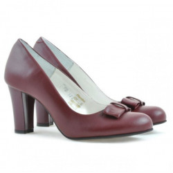 Zapatos elegantes de mujer 1245 granate