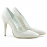 Zapatos elegantes de mujer 1241 charol marfil