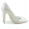Zapatos elegantes de mujer 1241 charol marfil