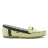 Mocasines mujer 619 beige+café