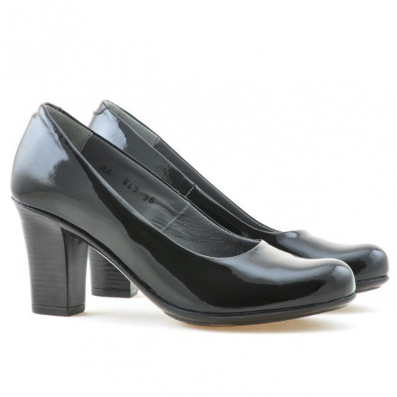 Zapatos casuales / elegantes dama 643 charol negro