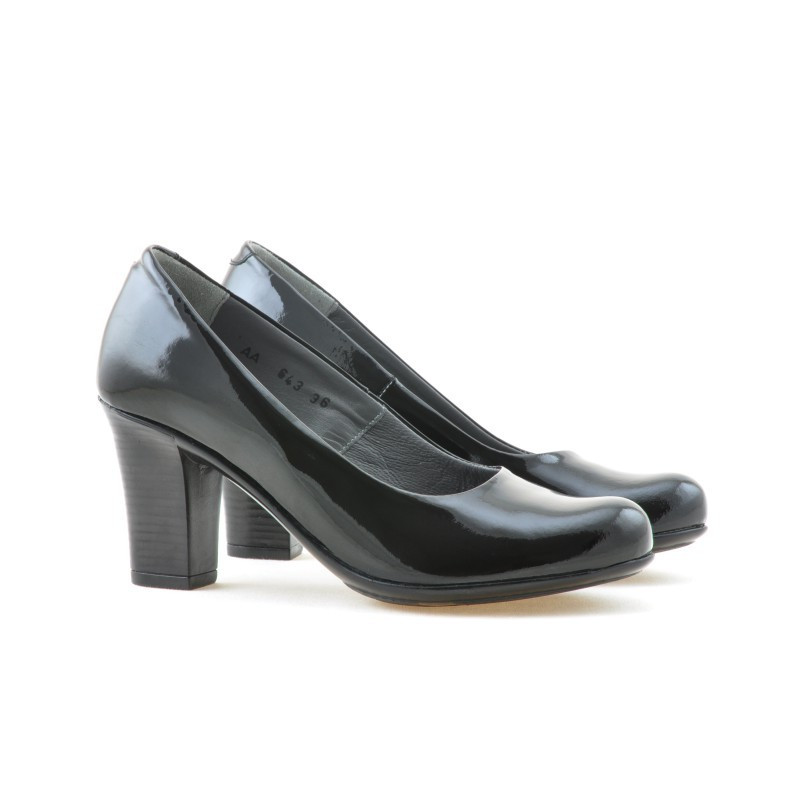 Zapatos casuales / elegantes dama 643 charol negro