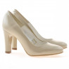 Zapatos elegantes de mujer 1243 charol beige