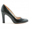 Zapatos elegantes de mujer 1243 charol negro satinado