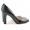 Zapatos elegantes de mujer 1243 charol negro satinado