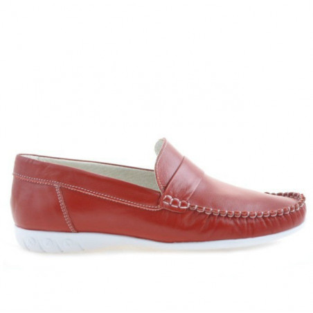 Mocasines mujer 189 rojo