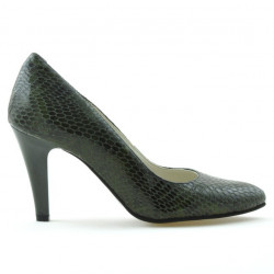 Zapatos elegantes mujer 1234 croco verde