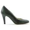 Zapatos elegantes mujer 1234 croco verde