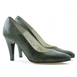 Zapatos elegantes mujer 1234 croco verde