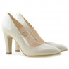 Zapatos elegantes de mujer 1243 charol marfil