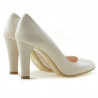 Zapatos elegantes de mujer 1243 charol marfil