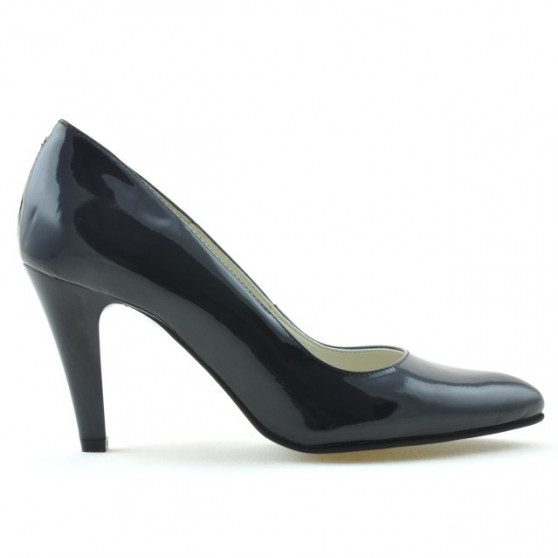 Zapatos elegantes de mujer 1234 charol índigo