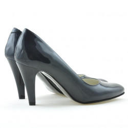 Zapatos elegantes de mujer 1234 charol índigo
