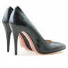 Zapatos elegantes de mujer 1241 charol negro satinado