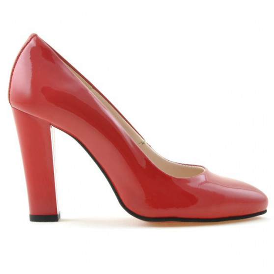 Zapatos elegantes de mujer 1214 charol rojo