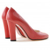 Zapatos elegantes de mujer 1214 charol rojo