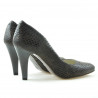 Zapatos elegantes de mujer 1234 croco marrón