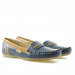 Mocasines de mujer 619 índigo+marrón