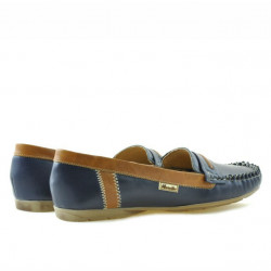 Mocasines de mujer 619 índigo+marrón