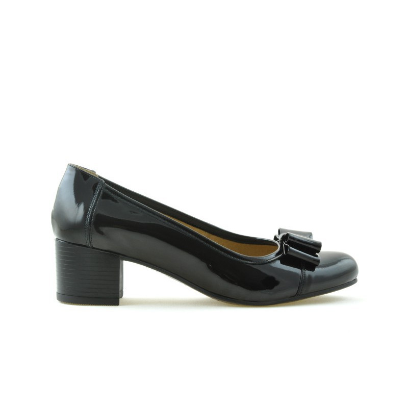 Zapatos casuales/elegantes mujer 636 charol negro