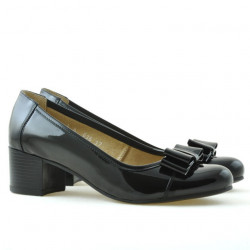 Zapatos casuales/elegantes mujer 636 charol negro